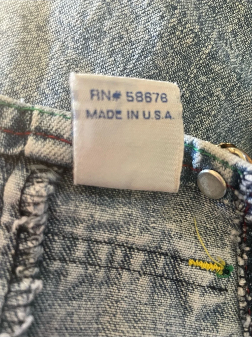 Vintage 90s Big Smith Acid Wash Denim Bubble Romper Overalls 2T Stripped Cuffs